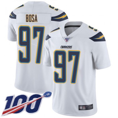 Los Angeles Chargers NFL Football Joey Bosa White Jersey Men Limited #97 Road 100th Season Vapor Untouchable
